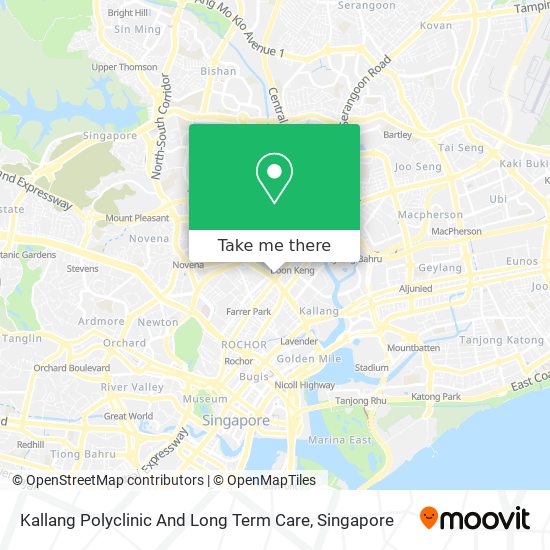 Kallang Polyclinic And Long Term Care map