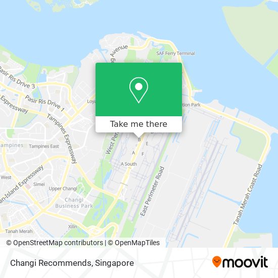 Changi Recommends map