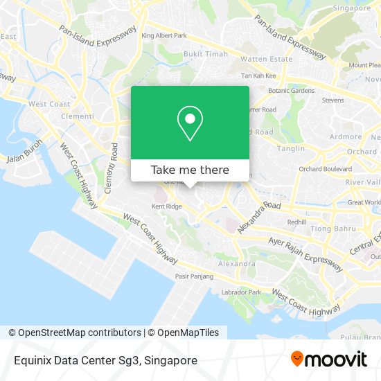 Equinix Data Center Sg3 map