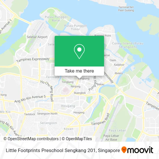 Little Footprints Preschool Sengkang 201 map