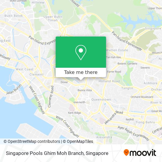 Singapore Pools Ghim Moh Branch map