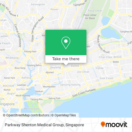 Parkway Shenton Medical Group map