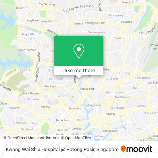 Kwong Wai Shiu Hospital @ Potong Pasir map