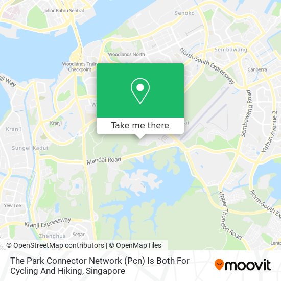 The Park Connector Network (Pcn) Is Both For Cycling And Hiking map