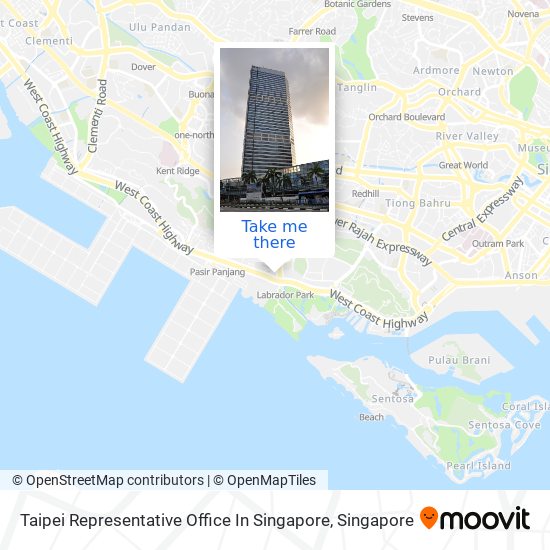 Taipei Representative Office In Singapore map