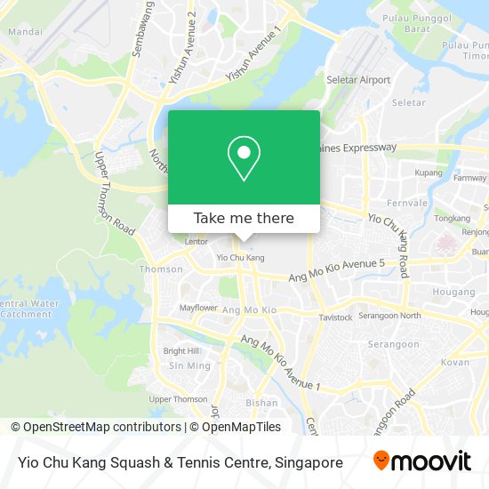 Yio Chu Kang Squash & Tennis Centre地图