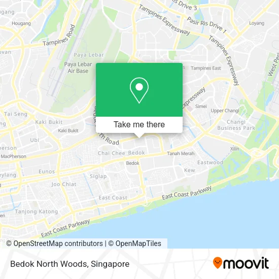 Bedok North Woods地图