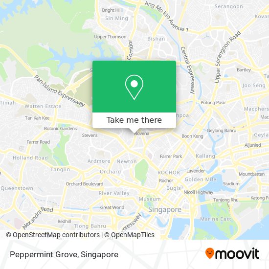 Peppermint Grove map