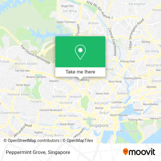 Peppermint Grove map