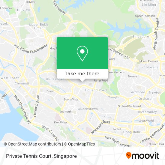 Private Tennis Court map