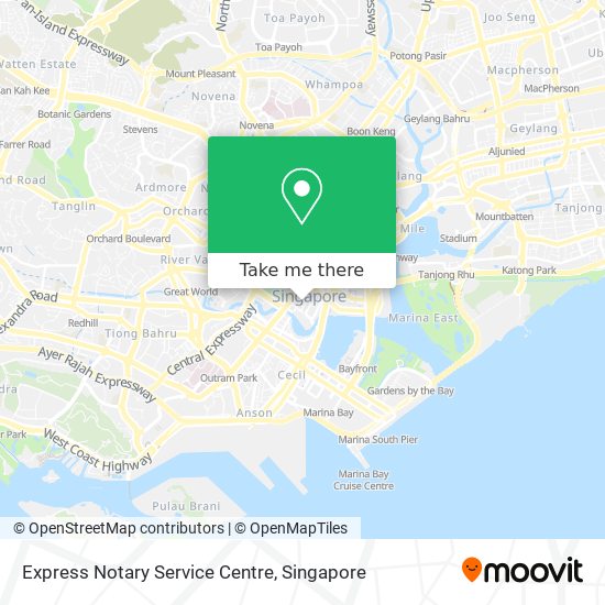 Express Notary Service Centre map