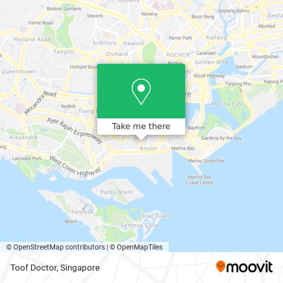 Toof Doctor map