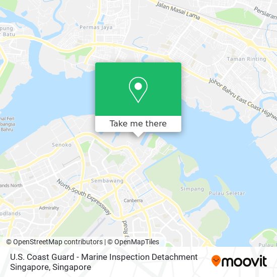 U.S. Coast Guard - Marine Inspection Detachment Singapore map