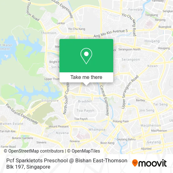 Pcf Sparkletots Preschool @ Bishan East-Thomson Blk 197地图