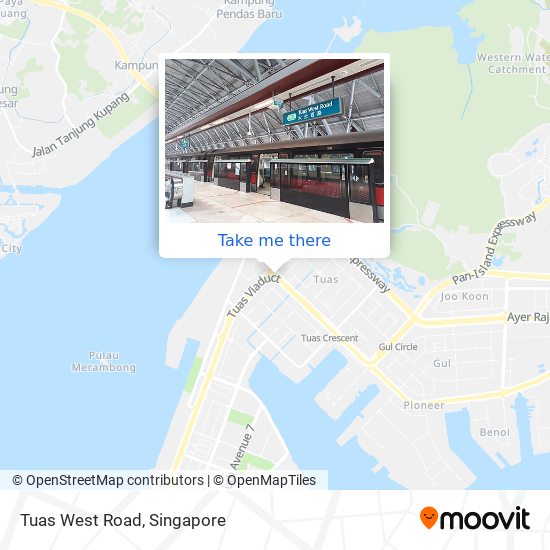 Tuas West Road map