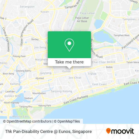 Thk Pan-Disability Centre @ Eunos map