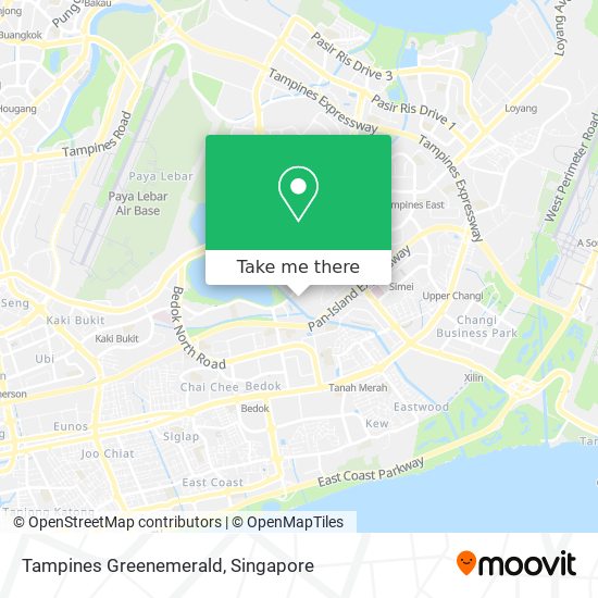 Tampines Greenemerald map
