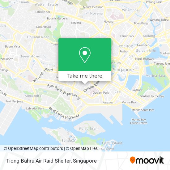 Tiong Bahru Air Raid Shelter map