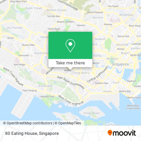 80 Eating House map