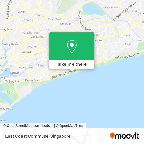 East Coast Commune map
