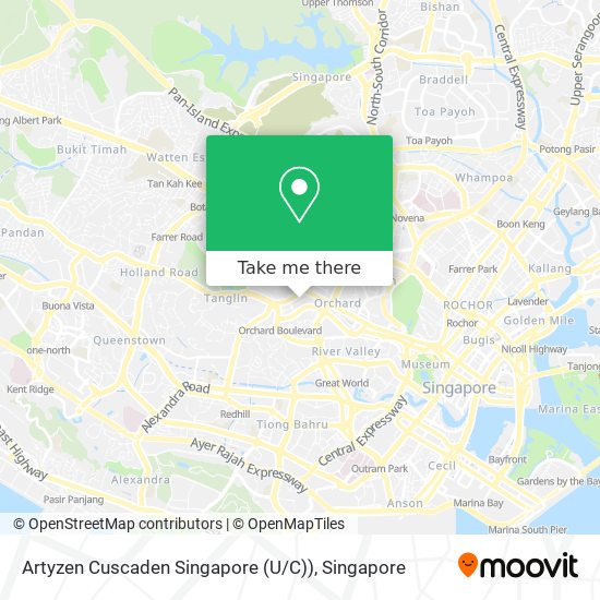 Artyzen Cuscaden Singapore (U / C)) map