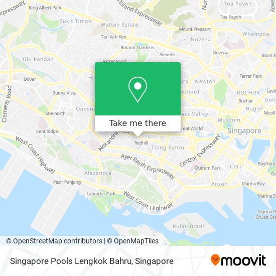 Singapore Pools Lengkok Bahru map