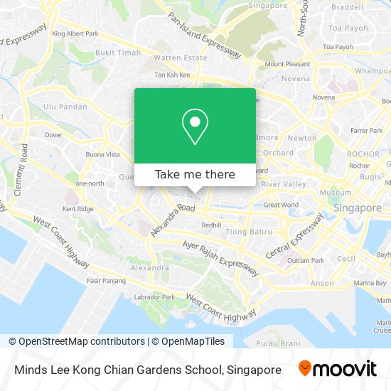 Minds Lee Kong Chian Gardens School map