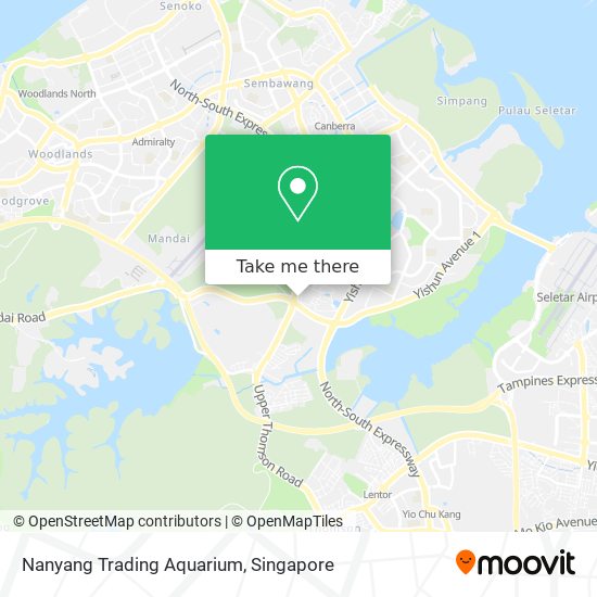 Nanyang Trading Aquarium map