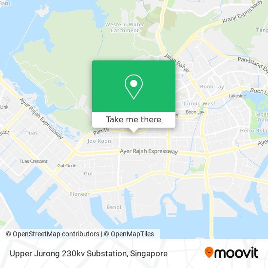 Upper Jurong 230kv Substation map