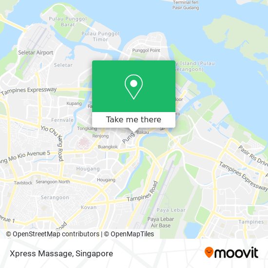 Xpress Massage map