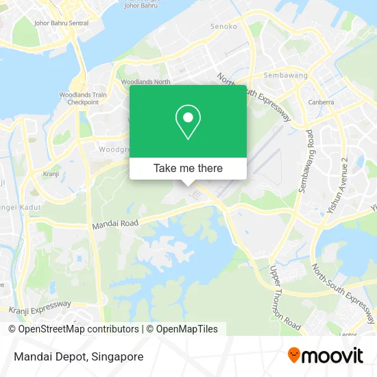 Mandai Depot map