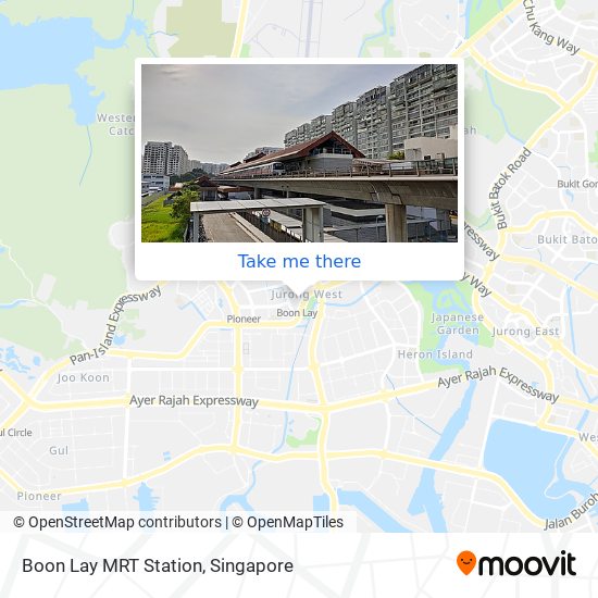Boon Lay MRT Station map