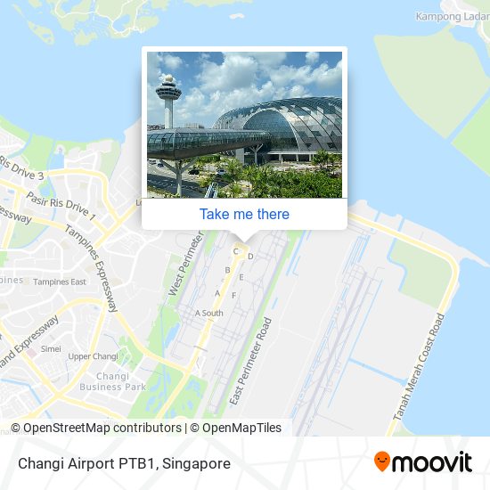 Changi Airport PTB1 map