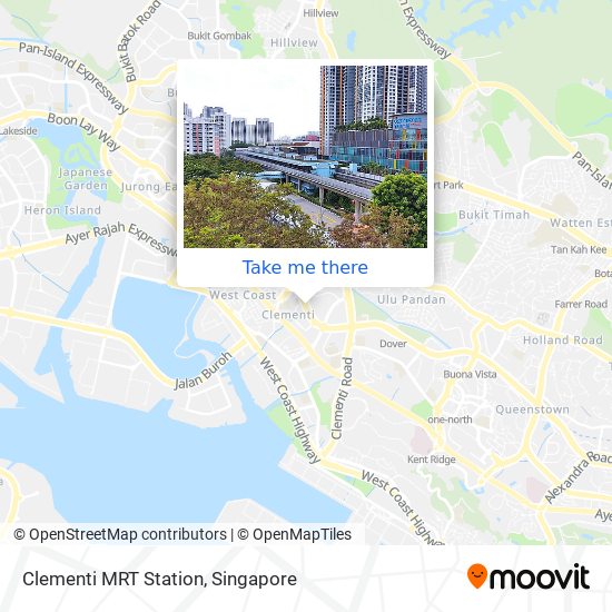 Clementi MRT Station地图