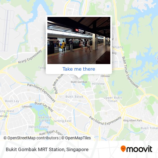 Bukit Gombak MRT Station地图