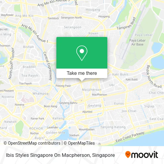 Ibis Styles Singapore On Macpherson map