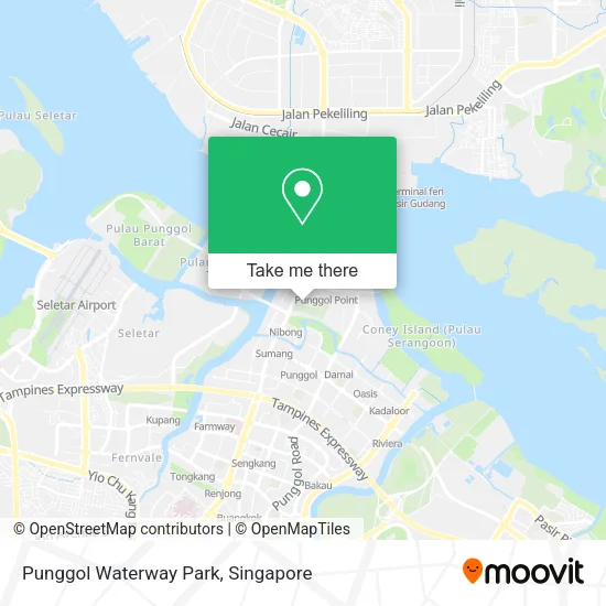Punggol Waterway Park map