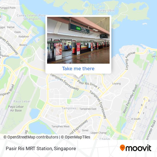 Pasir Ris MRT Station地图