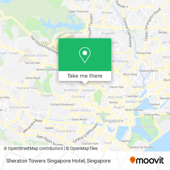 Sheraton Towers Singapore Hotel地图