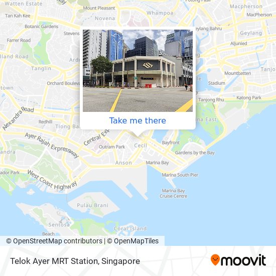 Telok Ayer MRT Station地图