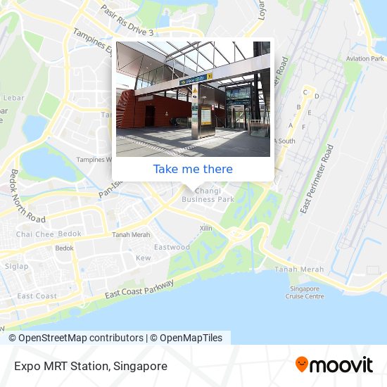 Expo MRT Station map
