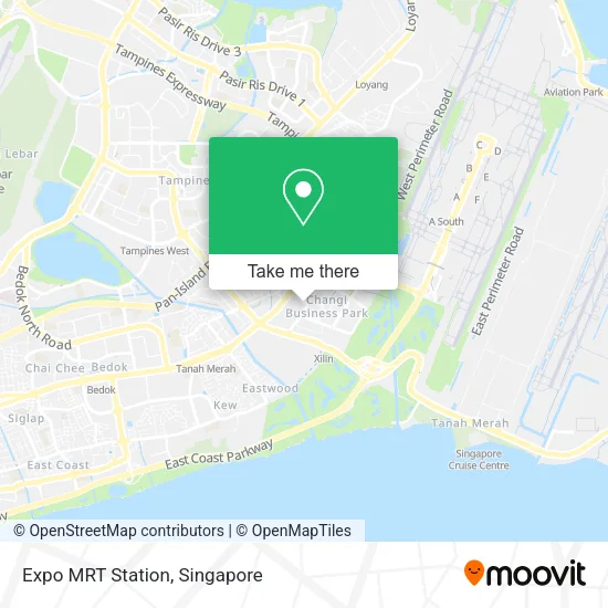Expo MRT Station地图