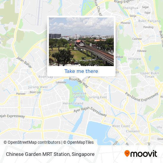 Chinese Garden MRT Station map