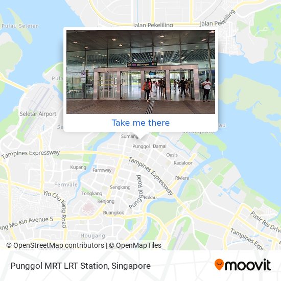 Punggol MRT LRT Station map