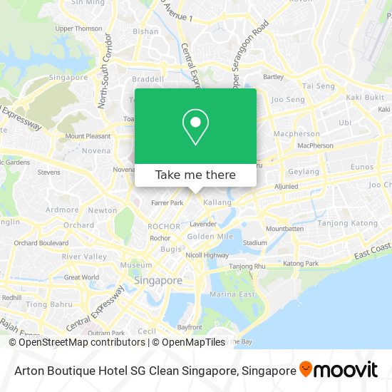 Arton Boutique Hotel SG Clean Singapore地图