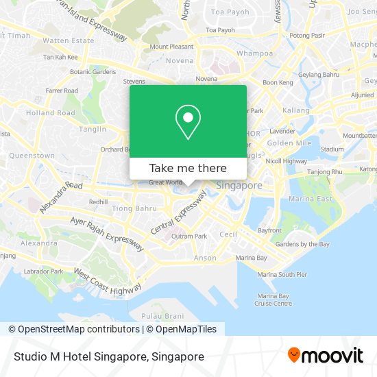 Studio M Hotel Singapore map