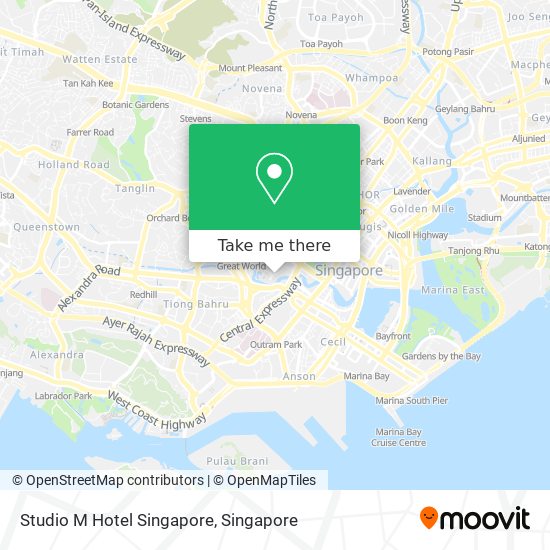 Studio M Hotel Singapore地图