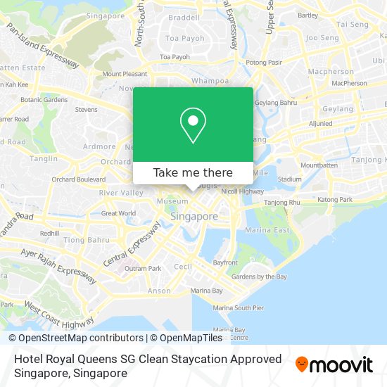 Hotel Royal Queens SG Clean Staycation Approved Singapore map