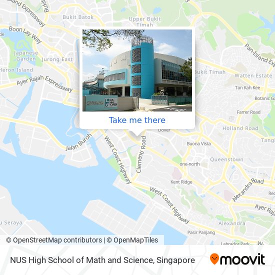 NUS High School of Math and Science map