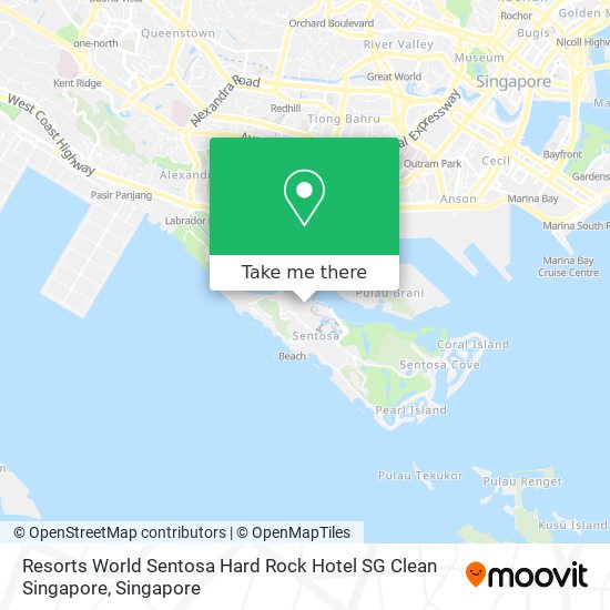 Resorts World Sentosa Hard Rock Hotel SG Clean Singapore地图